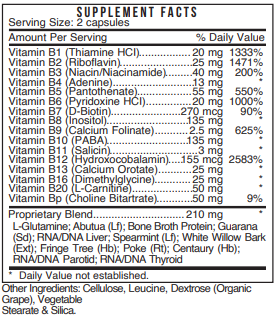 16B Vitamins Stress Complex Systemic Formulas