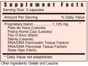 Ps Pancreas Stabilizer #60caps Systemic