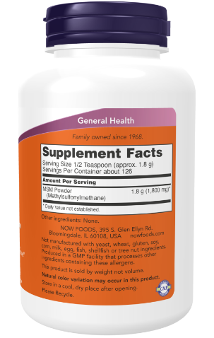 MSM Powder 8oz NOW