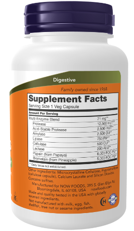 Plant Enzymes #240caps NOW