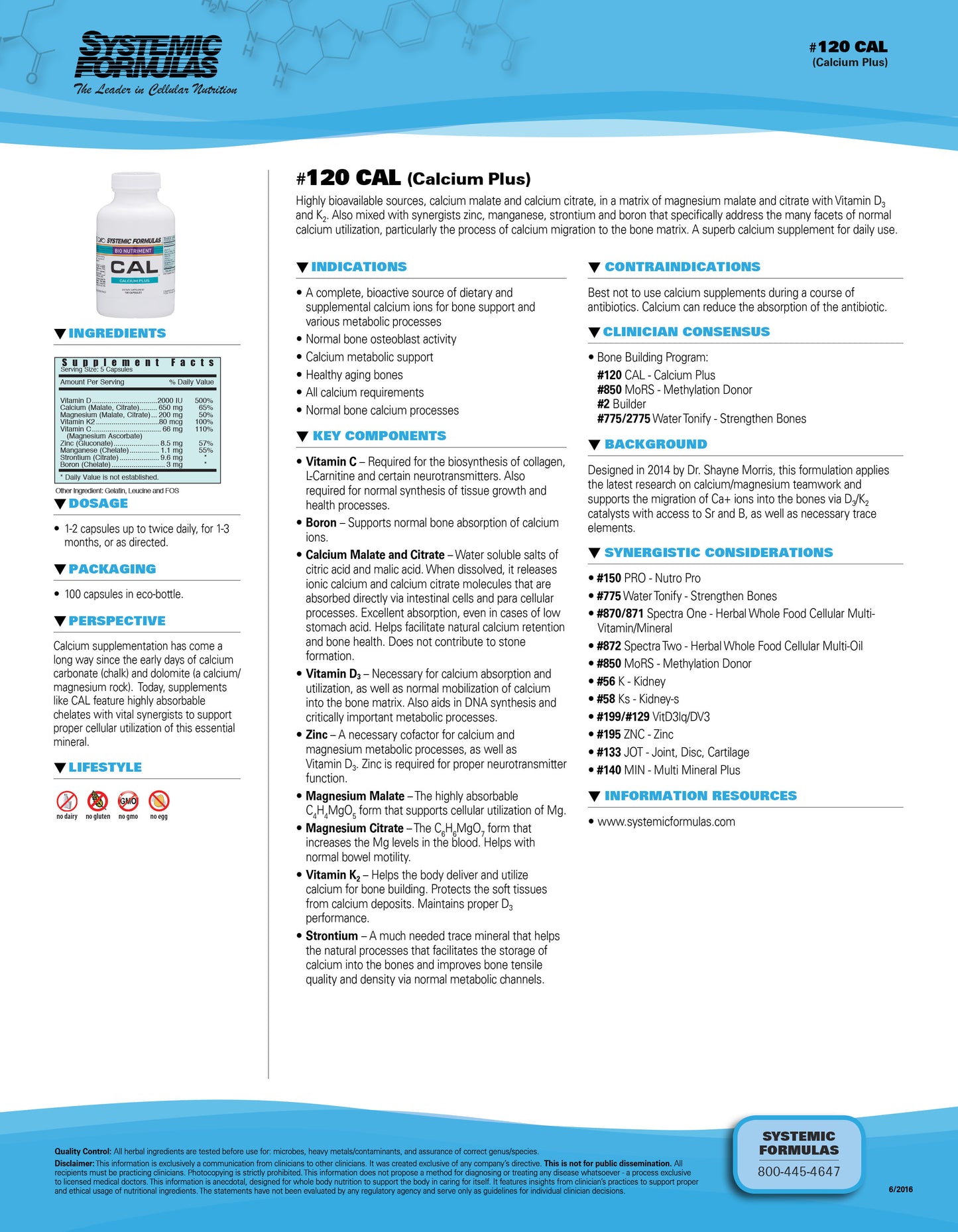 CAL Calcium Plus Systemic Formulas