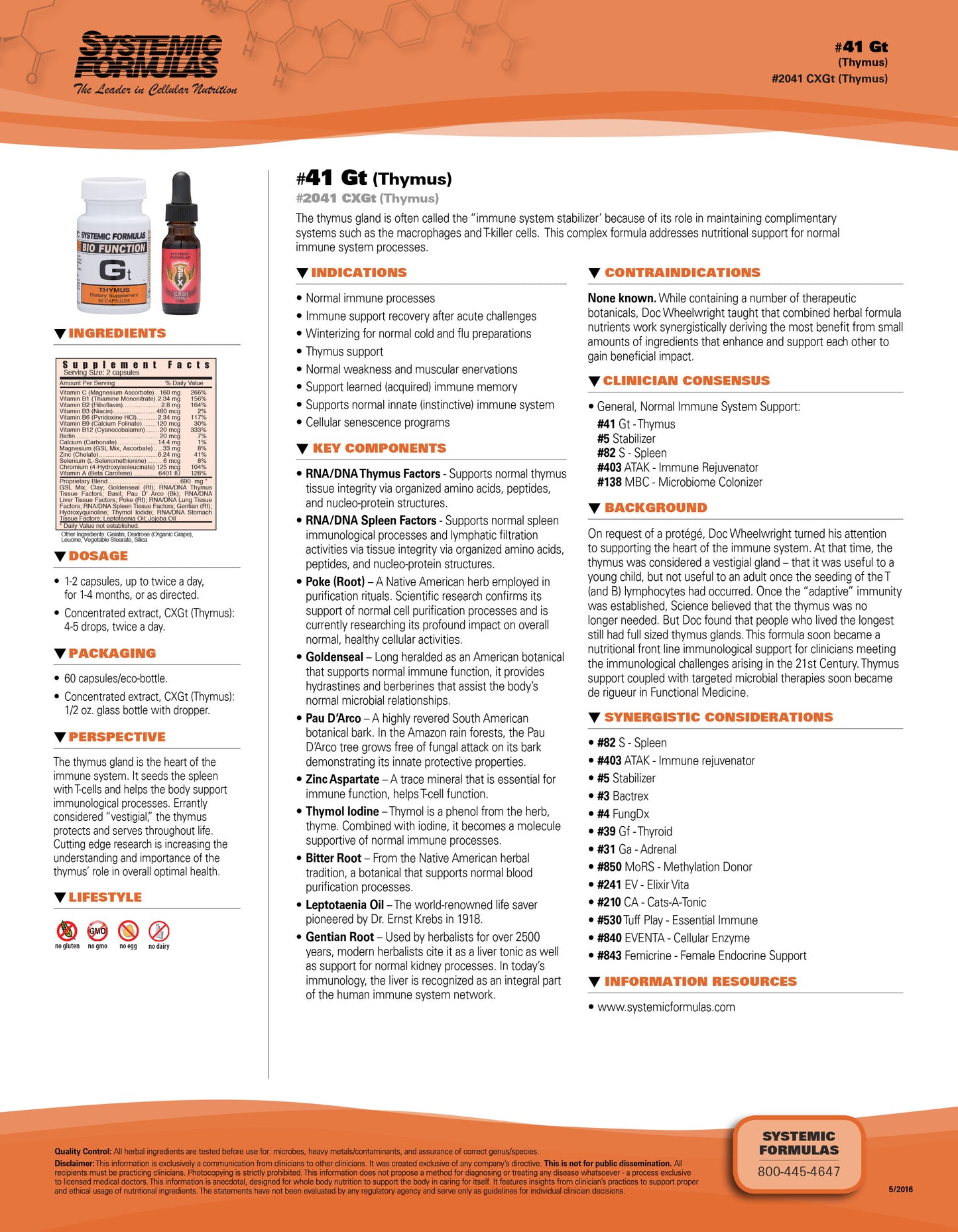 Gt Thymus Systemic Formulas