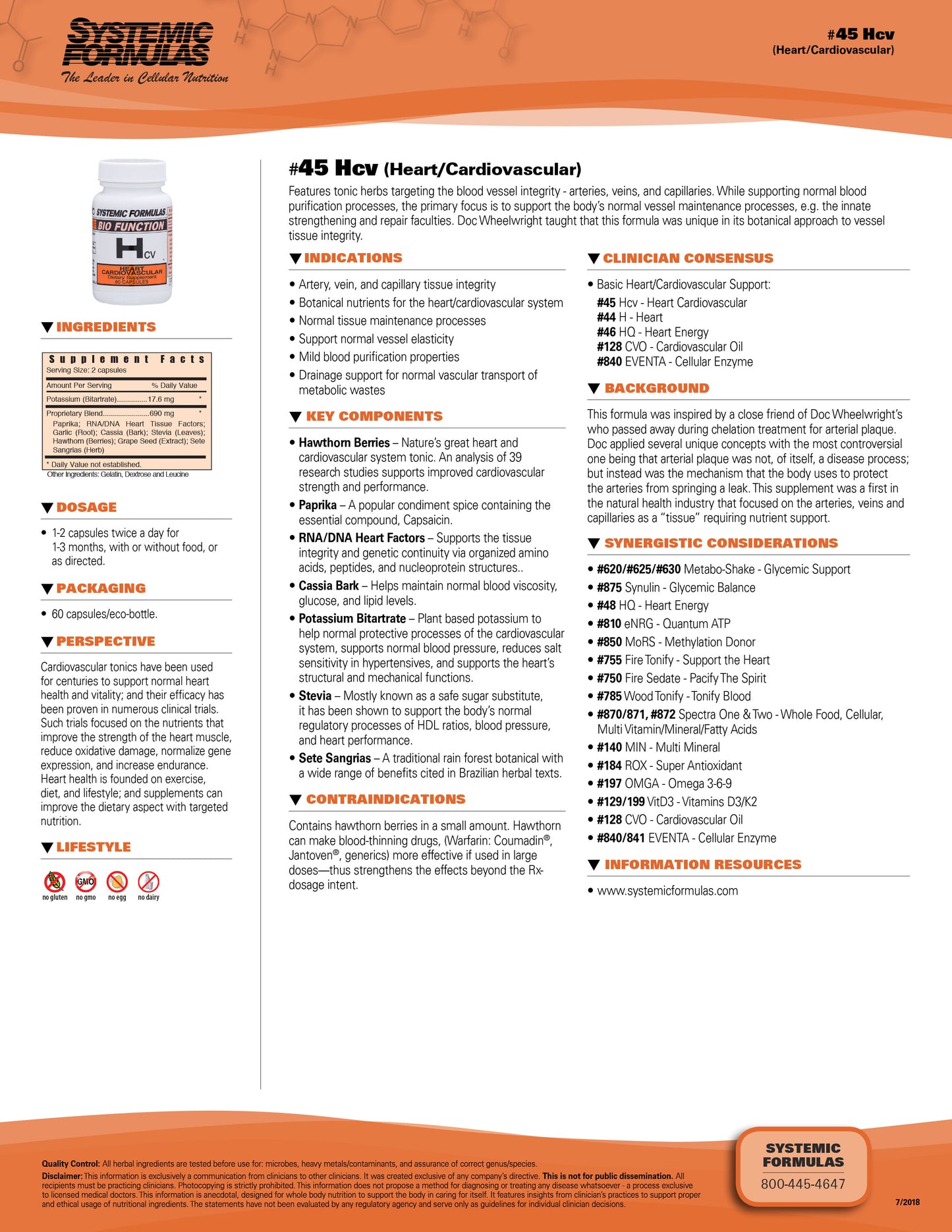 Hcv Cardiovascular Systemic Formulas