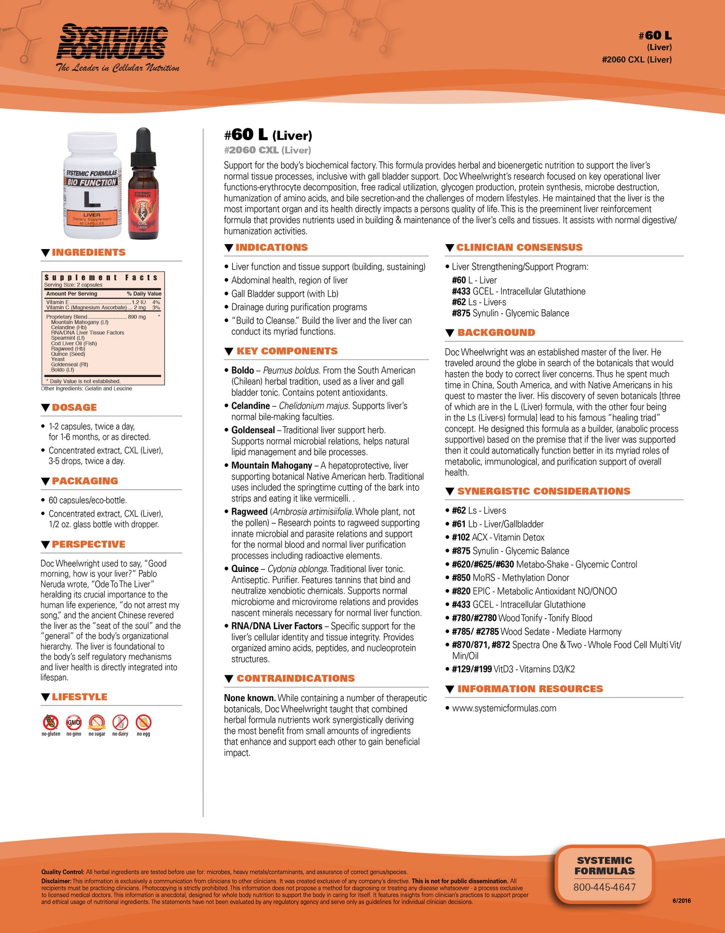 L Liver Systemic Formulas