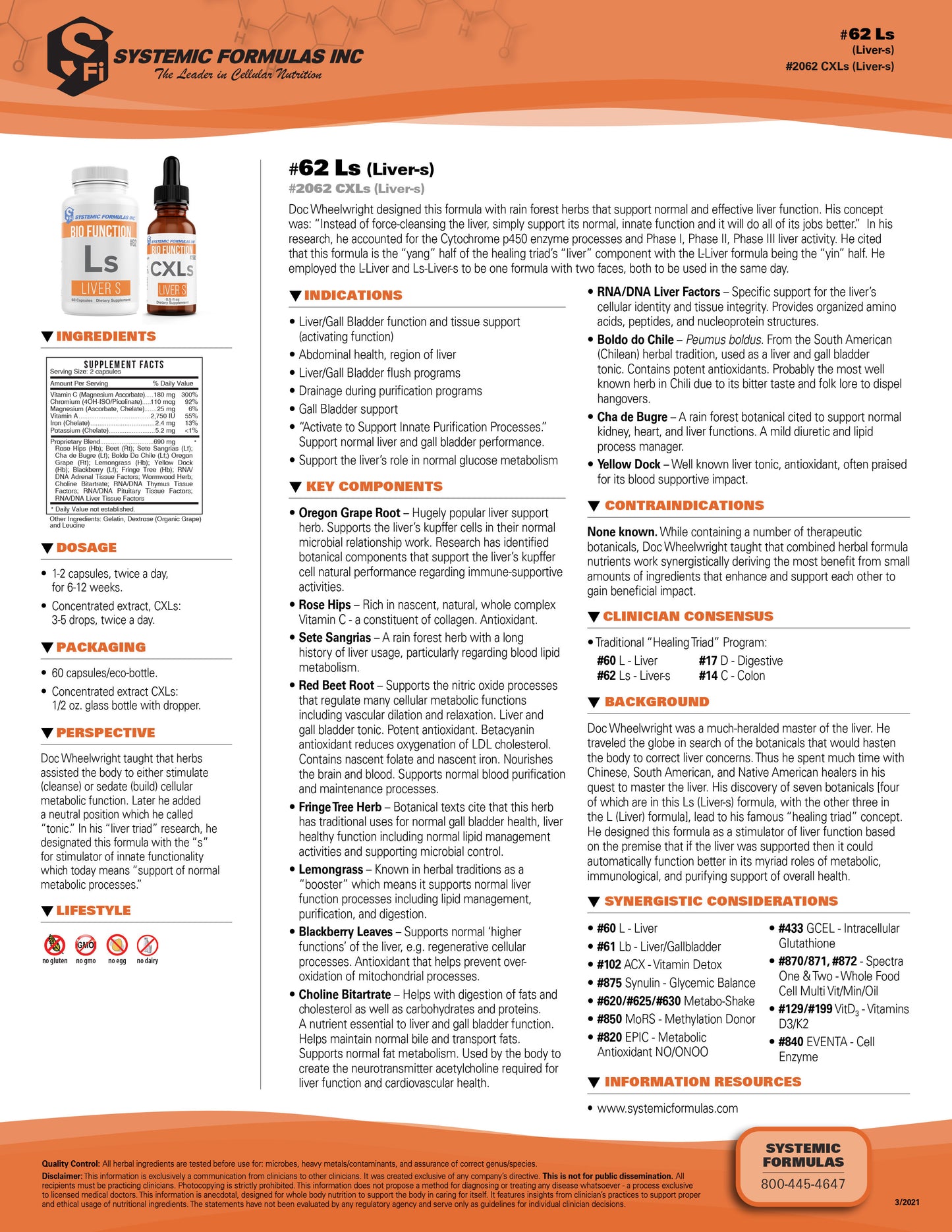 Ls Liver S Systemic Formulas