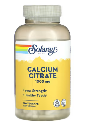 Calcium Citrate 1000mg #240caps Solaray