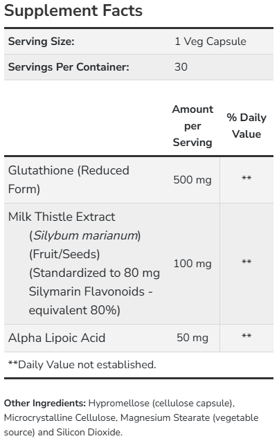 Glutathione 500mg NOW