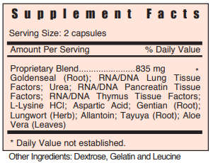 R Lung Systemic Formulas