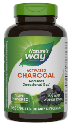 Activated Charcoal 560mg #100caps Natures Way