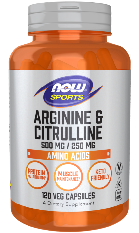 Arginine & Citrulline 120caps NOW