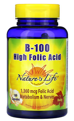 B-100 High Folic Acid Natures Life