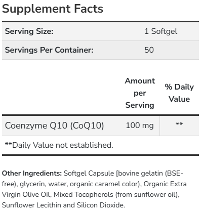 CoQ10 100mg NOW