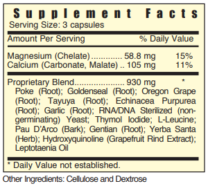 CX3 Bactrex Systemic Formulas