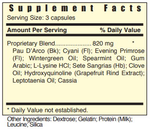 CX4 Fung Dx Systemic Formulas