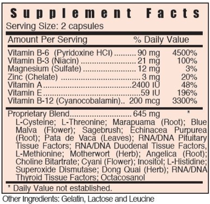 CXFpms Female Health Systemic Formulas