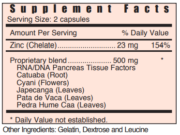 CXP Pancreas Systemic Formulas