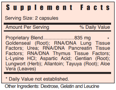 CXR Lung Systemic Formulas