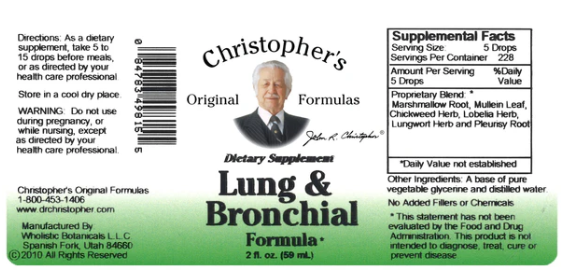 Lung & Bronchial 2oz Dr Christopher