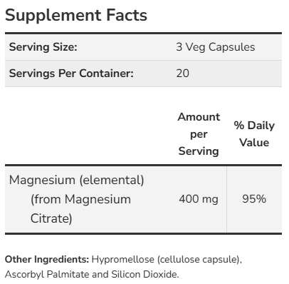 Magnesium Citrate #240caps NOW