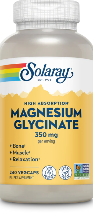 Magnesium Glycinate 350mg #240caps Solaray