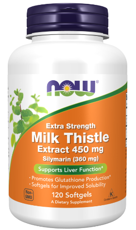 Extra Strength Milk Thistle 450mg #120gels NOW