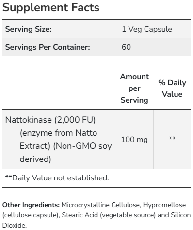 Nattokinase 120caps NOW