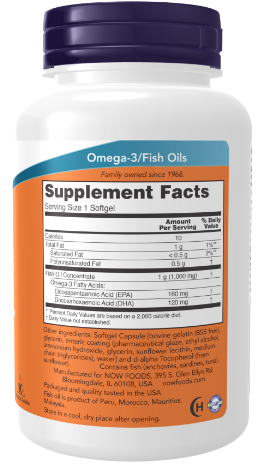 Omega 3 Fish Oil 90gels NOW