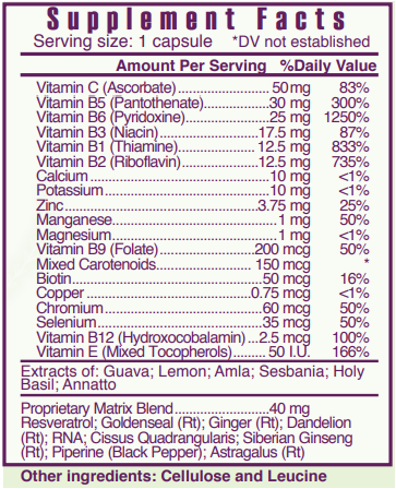 SPECTRA ONE Cellular MultiVitamin/Mineral #30caps Systemic