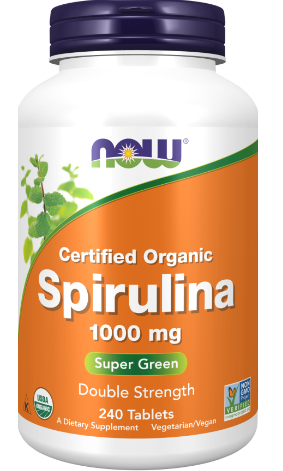 Organic Spirulina 1,000mg NOW