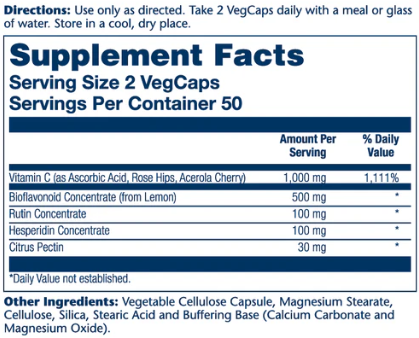 Super Bio Vitamin C 1000mg 100caps Solaray