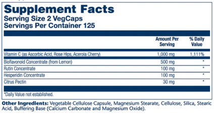 Super Bio Vitamin C 1000 mg 250caps Solaray