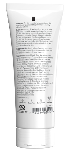 Vit C & Sea Buckthorn Lotion 8oz NOW