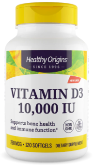 Vitamin D3 10,000IU Healthy Origins