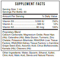 Vitamin D3+K2 2oz Systemic