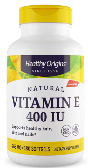 Vitamin E 400IU #180gels Healthy Origins