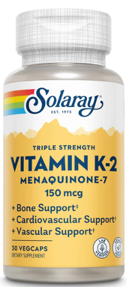 Vitamin K2 MK7 150mcg #30caps Solaray