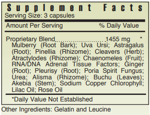 Water Sedate "Remove Dampness" Systemic Formulas